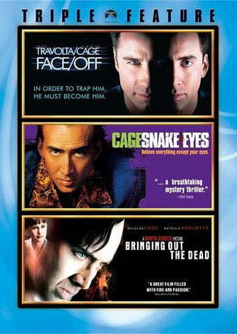Face/Off/Snake Eyes/Bringing Out the Dead (Triple Feature) (Boxset) DVD Movie 