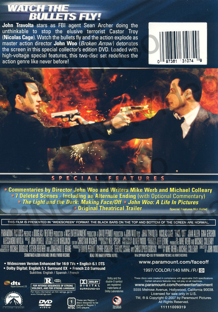 Face/Off (Two-Disc Special Collector's Edition) on DVD Movie