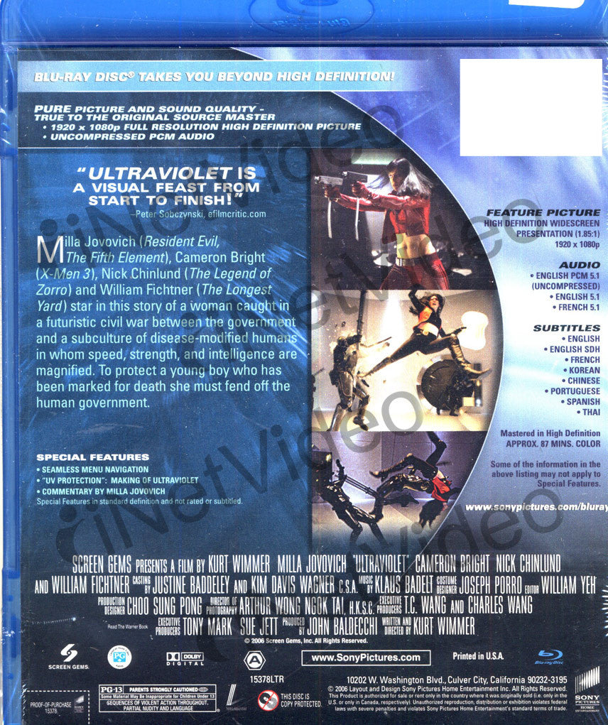 The Replacement Killers (Bluray) (Extended Cut) on BLURAY Movie