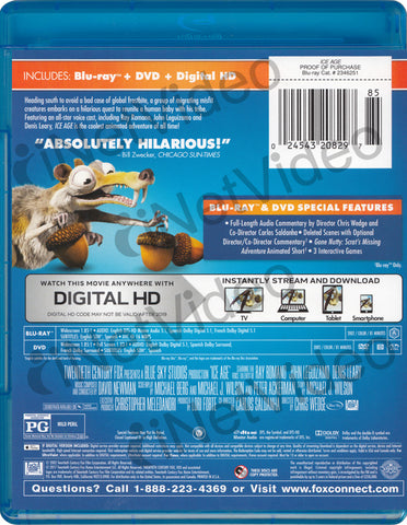 Ice Age (Blu-ray + DVD + Digital HD) (Blu-ray) BLU-RAY Movie 