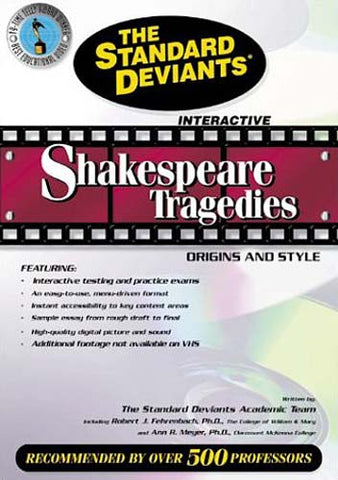 Standard Deviants - Shakespeare Tragedies - Origins and Style DVD Movie 