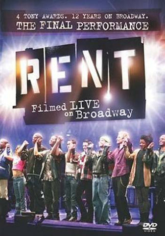 Rent - Filmed Live On Broadway DVD Movie 
