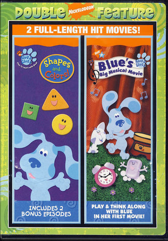 Blue s Clues - Shapes and Colors!/Blue s Big Musical Movie (Double Feature) DVD Movie 