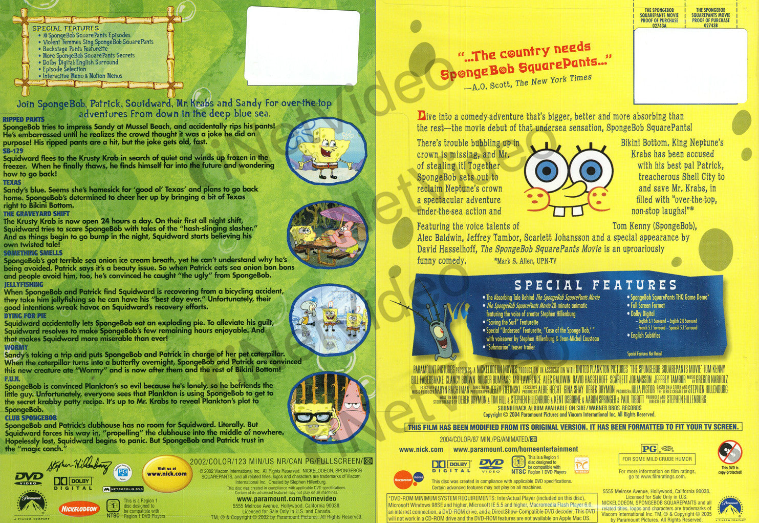 Spongebob Squarepants Sponge Buddies Vhs