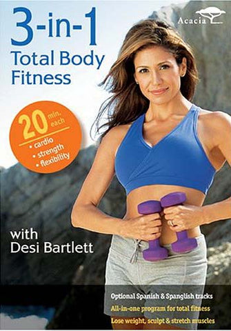 3 - In - 1 Total Body Fitness With Desi Bartlett DVD Movie 