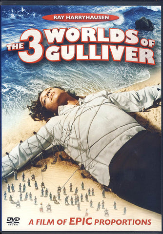 The 3 Worlds of Gulliver (2010 Cover Layout) DVD Movie 