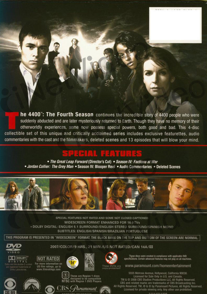 The 4400 - The Complete Fourth Season (Boxset) on DVD Movie