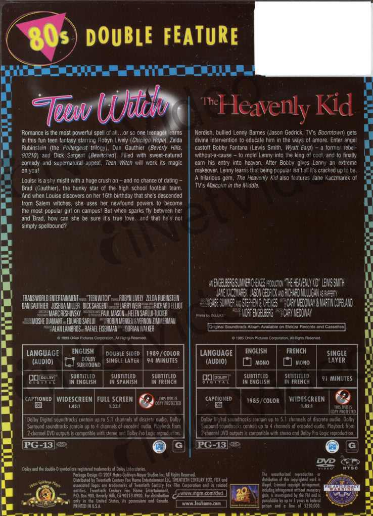 Teen Witch / The Heavenly Kid (Totally Awesome 80s Double Feature