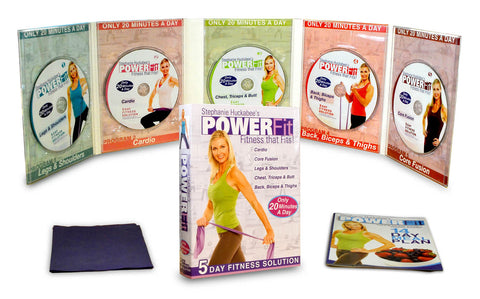 Stephanie Huckabee's PowerFit Total Body 5 DVD Workout (Boxset) DVD Movie 