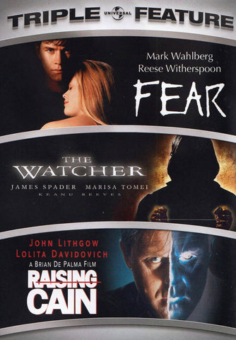 Fear / The Watcher / Raising Cain (Triple Feature) DVD Movie 