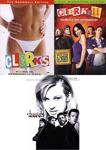 Clerks (The Snowball Edition) /Clerks II/Chasing Amy(The Criterion Collection) (Triple Feature) (Box DVD Movie 
