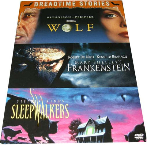 Wolf, Mary Shelley s Frankenstein, Stephen King s Sleepwalkers (Dreadtime Stories) (Boxset) DVD Movie 