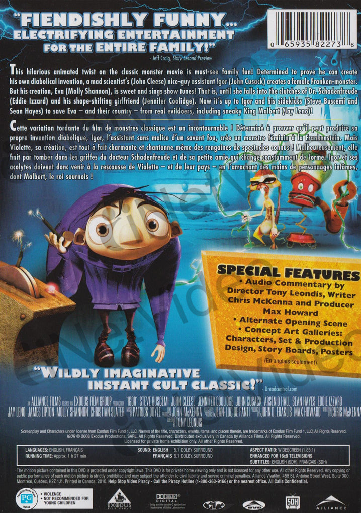 Igor (DVD, 2009, Canadian) for sale online