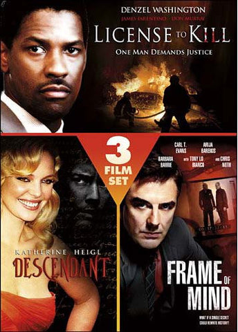 License To Kill/Descendant/Frame Of Mind (3 Film Set) DVD Movie 