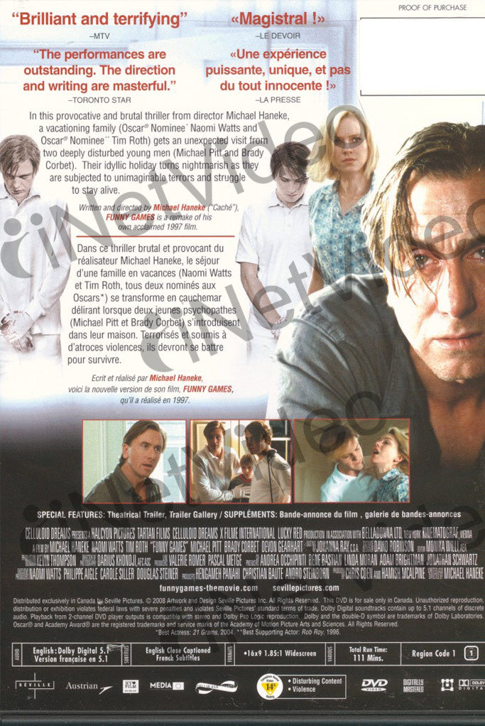 Funny Games [DVD] : Movies & TV 