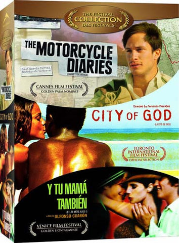 City Of God / Motorcycle Diaries / Y Tu Mama Tambien (The Festival Collection) (Boxset) DVD Movie 