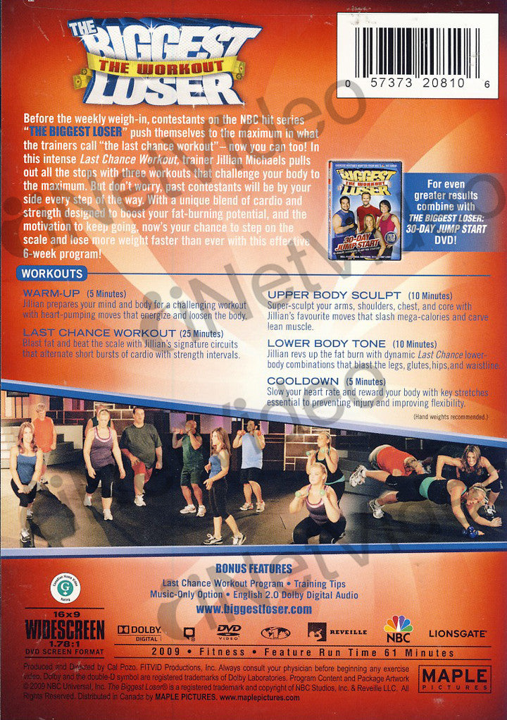 The Biggest Loser: The Workout - Power Ab Blast (DVD, 2012) for sale online