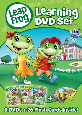 Leap Frog - Learning DVD Set(Let s Go to School/Letter Factory/Talking Words Factory) (Boxset) DVD Movie 