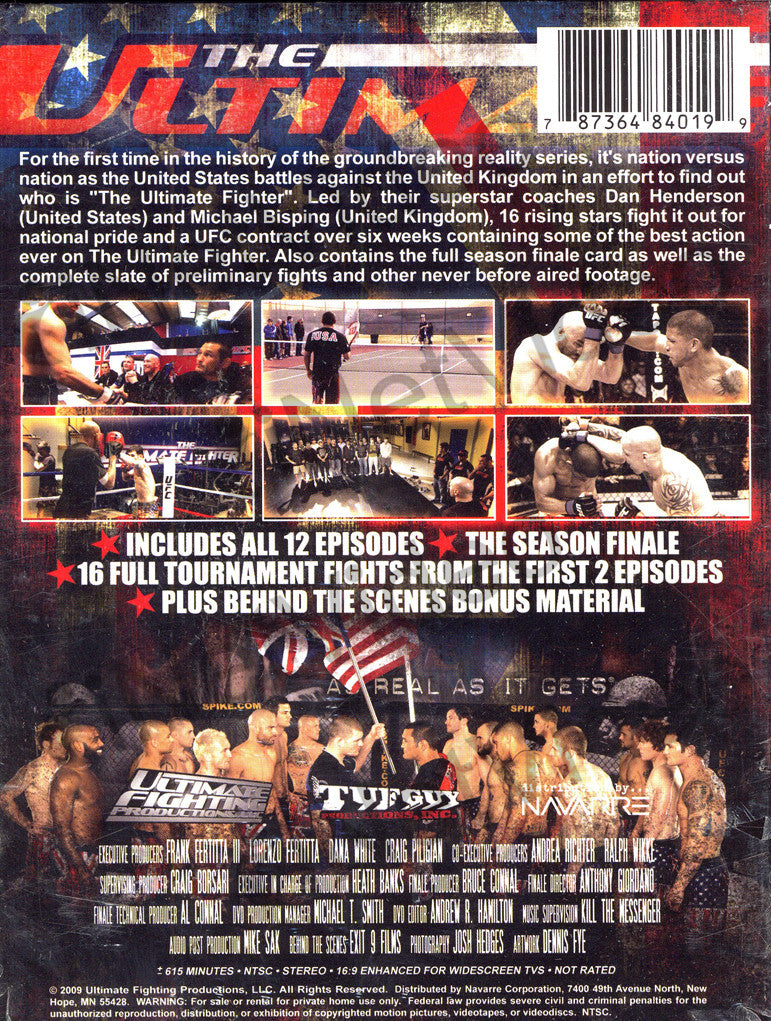 UFC Ultimate Fighter United States vs. United Kingdom (Boxset) on