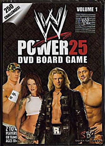 WWE World Wrestling Entertainment Power 25 DVD Board Game - Volume 1 DVD Movie 