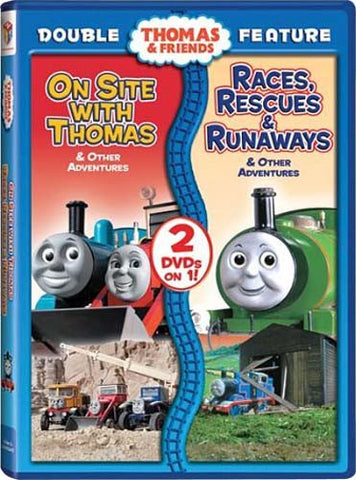 Thomas And Friends - On Site With Thomas / Races, Rescues And Runaways (Double Feature) DVD Movie 
