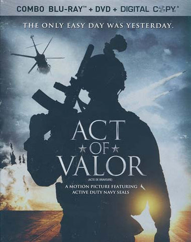 Act Of Valor (DVD+Blu-ray+Digital Combo) (Blu-ray) (Slipcover) BLU-RAY Movie 