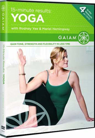 15-Minute Results Yoga with Rodney Yee/Mariel Hemingway DVD Movie 