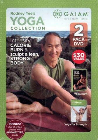 Rodney Yee's (2 Pack) DVD Yoga Collection Includes Yoga Burn & Strenght Building Yoga DVD Movie 