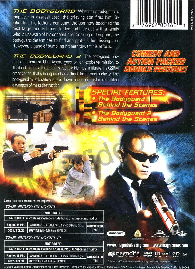 The Bodyguard / Bodyguard 2 (Double Feature) on DVD Movie