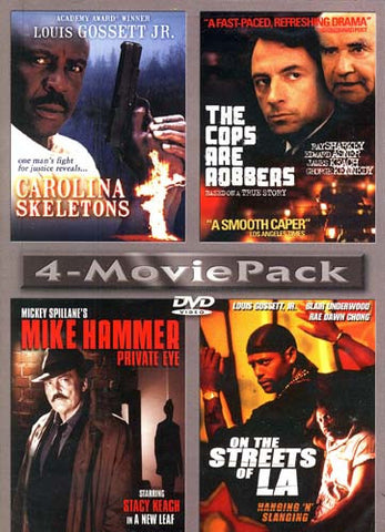 4 Movie Pack (Carolina Skeletons / The Cops are Robbers / Mike Hammer Private Eye / On the Streets o DVD Movie 