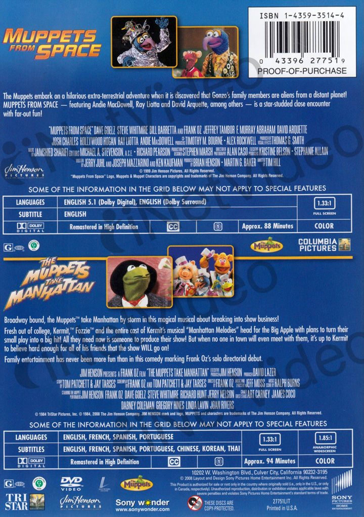 Muppets From Space Dvd
