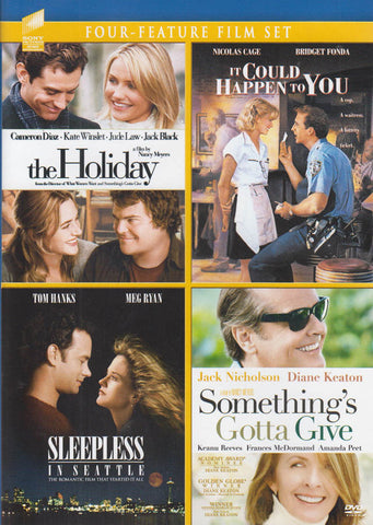 The Holiday/It Could Happen to You/Sleepless in Seattle/Somethings Gotta Give (4 Feature Film Set) DVD Movie 