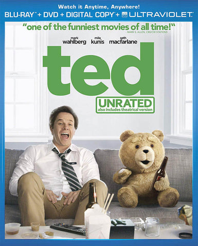Ted (Blu-ray + DVD + Digital Copy + UltraViolet) (Blu-ray) BLU-RAY Movie 