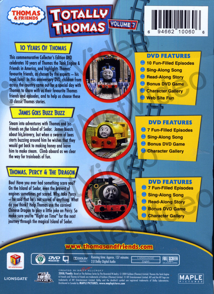 Thomas and Friends Totally Thomas (Volume 7) (Boxset) on DVD Movie