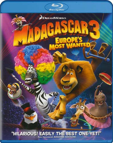 Madagascar 3 Europe's Most Wanted (Blu-ray) BLU-RAY Movie 