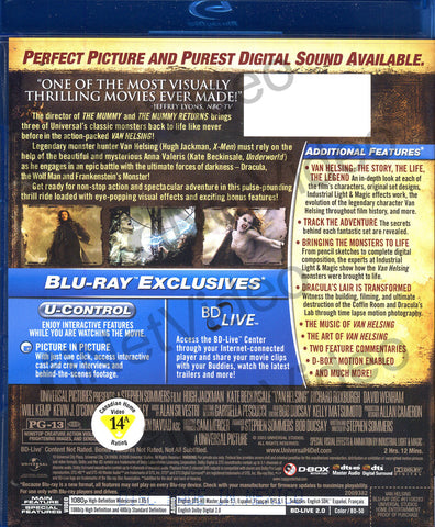 Van Helsing (Blu-ray) BLU-RAY Movie 