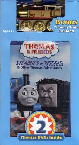 Thomas and Friends: Steamies vs Diesels / Calling all Engines (With Toy Train) (Boxset) DVD Movie 