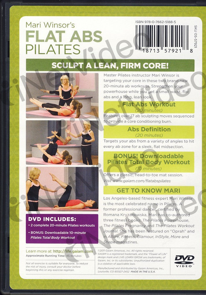 Mari Winsor's Flat Abs Pilates on DVD Movie