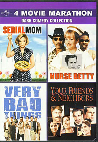 4 Movie Marathon Dark Comedy Collection (Serial Mom / Nurse Betty / Very Bad Things / Your Friends & DVD Movie 