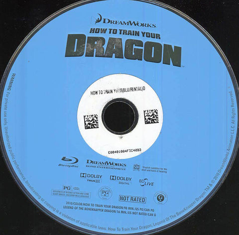 How to Train Your Dragon (Blu-ray) (Disc Only) BLU-RAY Movie 