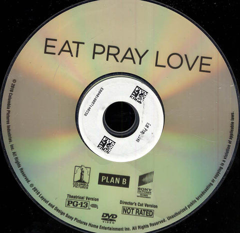 Eat Pray Love (Disc Only) DVD Movie 