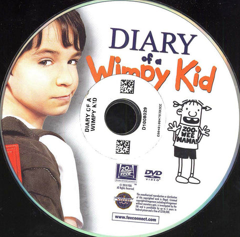 Diary of a Wimpy Kid (Disc Only) DVD Movie 