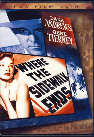 Where the Sidewalk Ends (Fox Film Noir) DVD Movie 