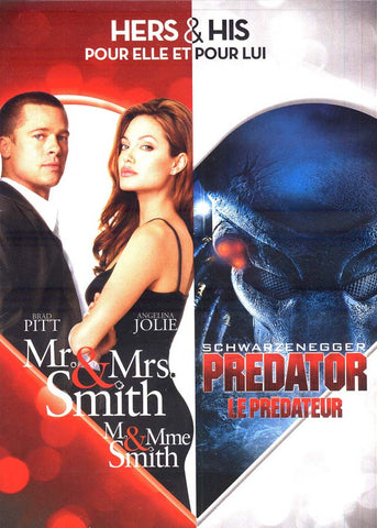 Mr. and Mrs. Smith / Predator (His and Hers) (Bilingual) DVD Movie 