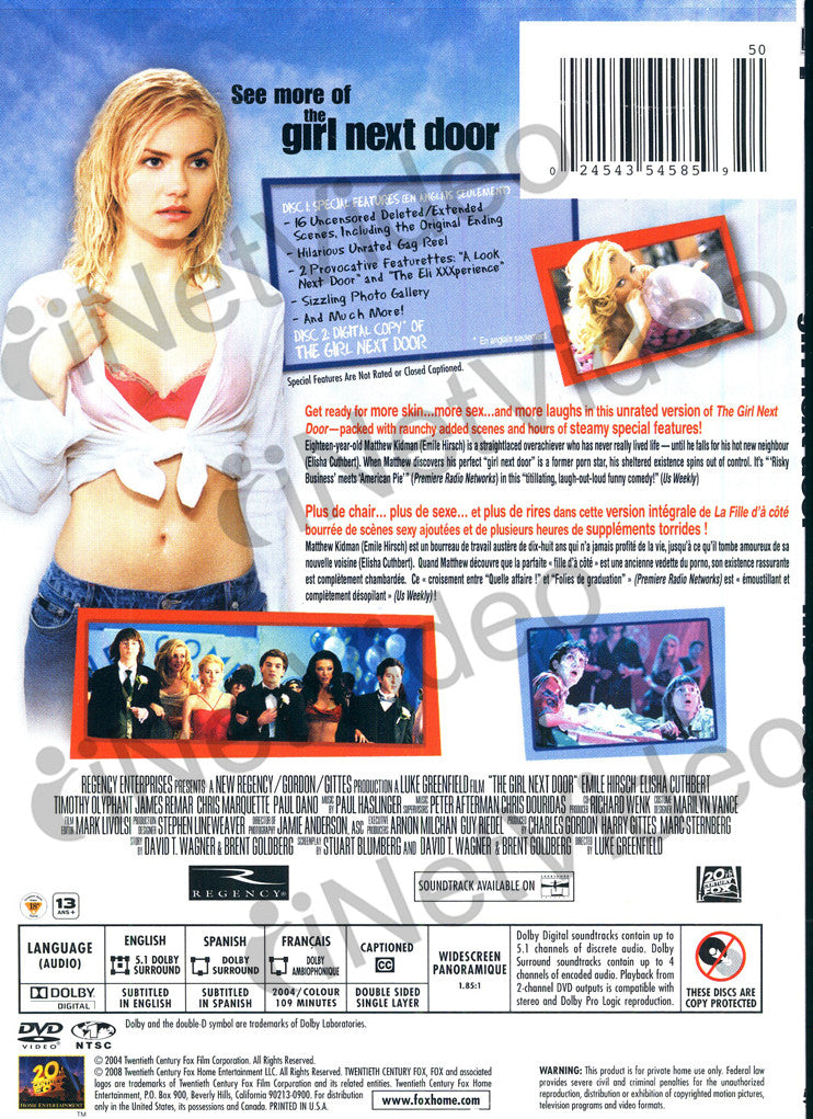 The Girl Next Door (Unrated Version With Digital Copy) (La Fille D'A