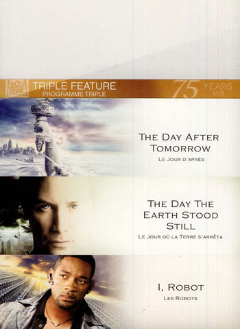 The Day The Earth Stood Still / The Day After Tomorrow / I, Robot (Bilingual) (Boxset) DVD Movie 