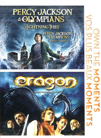 Percy Jackson and the Oympians - The Lighting Thief / Eragon (Bilingual) DVD Movie 