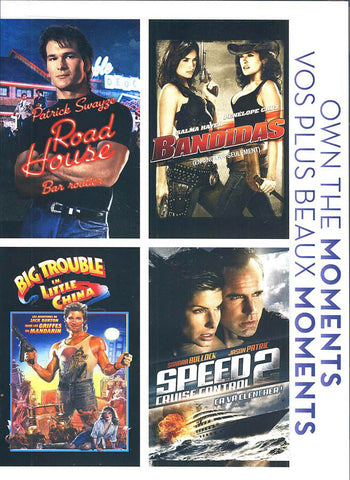 Road House/ Bandidas/ Big Trouble in Little China/ Speed 2 Cruise Control (Bilingual)(Boxset) DVD Movie 