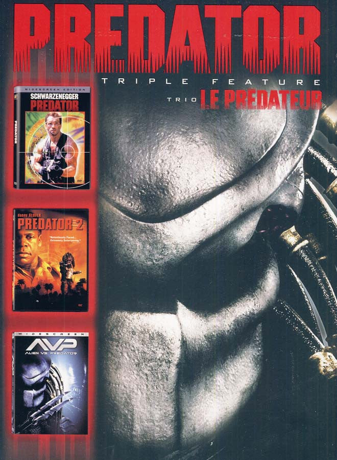 Predator Triple Feature (Predator/ Predator 2/ Alien vs Predator)  (Bilingual) (Boxset) on DVD Movie