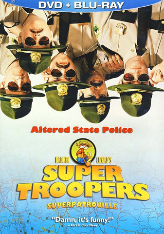 Super Troopers (DVD + Blu-ray) (Superpatrouille) (Blu-ray)(Bilingual) BLU-RAY Movie 